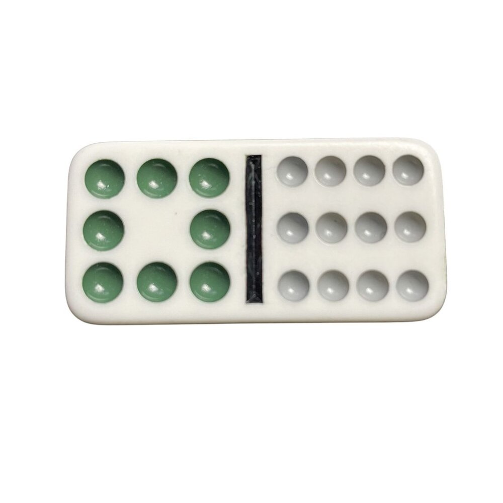 Double Twelve Dominoes Replacement Tile 8 12 Color Dot mq